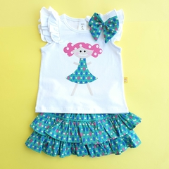 Conjunto Saia Baby Boneca