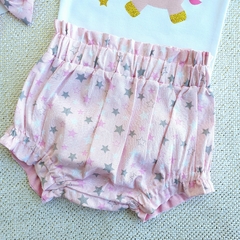 Conjunto Tapa Fralda Bloomer Unicórnio - loja online
