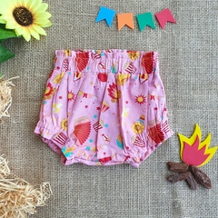 Tapa Fralda Bloomer Junina Rosa - comprar online