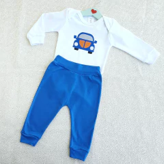 Conjunto Body Manga Longa Fusca