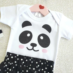 Kit Tapa Fralda Bloomer Panda - Picole Baby
