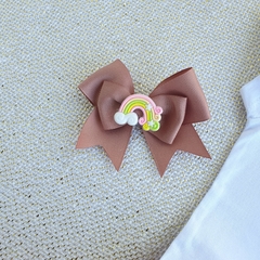 Conjunto Baby Saia Tule Arco-íris (Terracota) - loja online