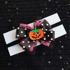 Laço meia de seda Halloween - Picole Baby