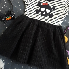 Vestido Halloween Caveira - Picole Baby