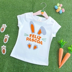 Baby Look Feliz Páscoa (Laranja) - comprar online