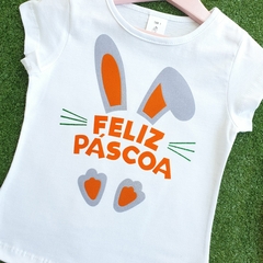 Baby Look Feliz Páscoa (Laranja) na internet