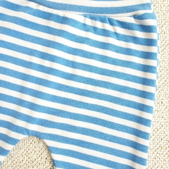 Calça Bebê Mijão Suedine (azul listrado) na internet