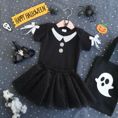 Conj. Baby Saia Tule Wandinha - comprar online