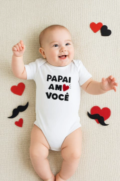 Body Papai Amo Você (Branco) na internet