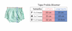 Tapa Fralda Bloomer Junina Rosa - Picole Baby