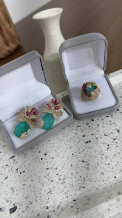 CONJUNTO ANEL E BRINCO - comprar online