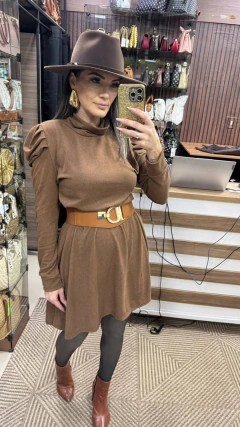 VESTIDO GOLA ALTA