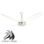 VENTILADOR DE TECHO ACERO - 4 PALAS MADERA BLANCA - comprar online