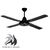 VENTILADOR DE TECHO PALAS DE ALUMINIO - 1,20 DE DIÁMETRO NEGRO/BLANCO