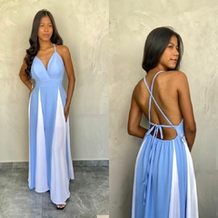 VESTIDO DUO COLOR BARBARA- - loja online