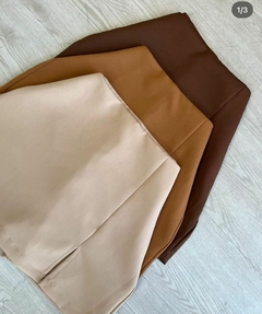 SHORT SAIA ALFAIATARIA FENDA- - loja online