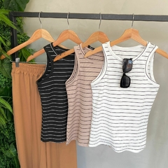 BLUSA REGATA CAVADA LISTRAS na internet