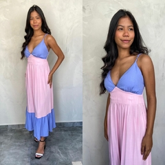 VESTIDO MID DUO COLOR ALÇA BRUNA-
