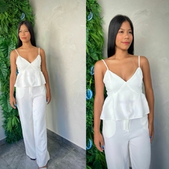CONJUNTO CROPED BATA E PANTALONA- na internet