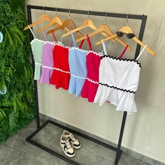 BLUSA CREPE ALÇA DETALHES COSTURA- - loja online