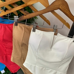 BODY CANELADO FAIXA DECOTE V - loja online
