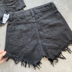Imagem do SHORT JEANS DESTROYED BLACK-