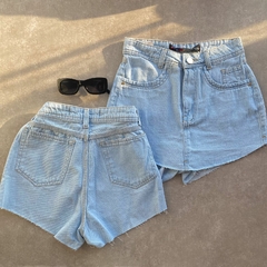 Imagem do SHORT SAIA JEANS MAIS CLARO-