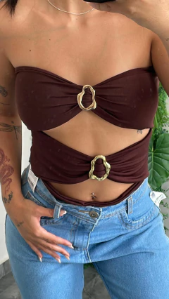 BODY/ MAIÔ SUPLEX DETALHE NO BUSTO- - Gringa Store