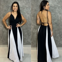 VESTIDO DUO COLOR BARBARA- - comprar online