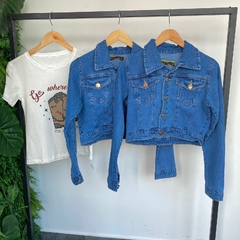 JAQUETA JEANS ESCURA- MAIS- - comprar online