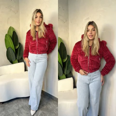 JAQUETA PUFFER COTELE PELUCIADA COM TOUCA-- - loja online