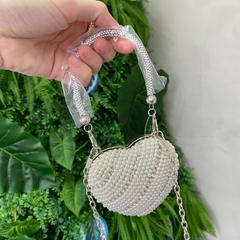 BOLSA CORAÇAO PEROLA- - comprar online