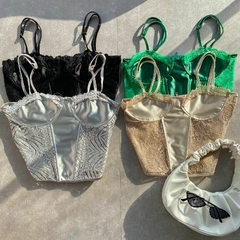 CROPED CORSET CETIM E RENDA- - loja online