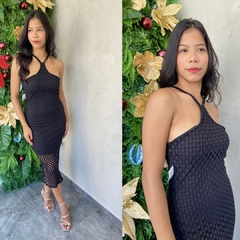 VESTIDO ALÇA CAVADA ARRASTAO- - comprar online