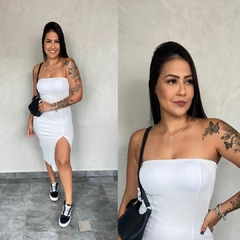 VESTIDO ANA RUGA FENDA CORES- na internet