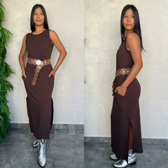 VESTIDO LONGO MALHA REGATA-