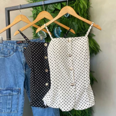 Imagem do BLUSA ALÇA BOTOES ALFAIATARIA POA-
