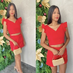 Imagem do CONJUNTO ALFAIATARIA CROPED E SHORT-