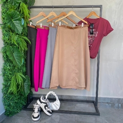 SAIA MIDI EVASE COM CINTO DANI - comprar online