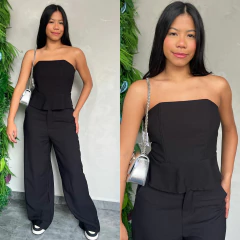 CONJUNTO PANTALONA E CROPPED BABADO- - comprar online