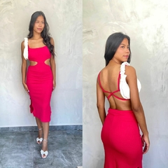 Imagem do VESTIDO ANA RUGA ALÇA RECORTES-