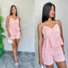 CONJUNTO CROPED BATA E SHORT - - comprar online