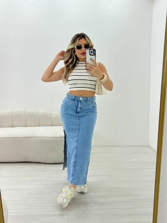 SAIA JEANS MIDE FENDA LATERAL- - comprar online