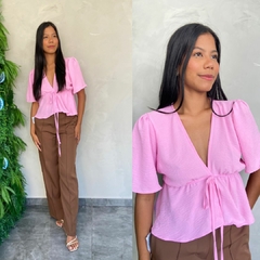 BLUSA BATA AMARRAÇAO CREPE-