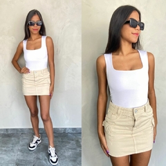 SAIA JEANS NUDE CARGO - - Gringa Store