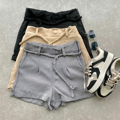 SHORT ALFAIATARIA CINTO CORDAO- - loja online