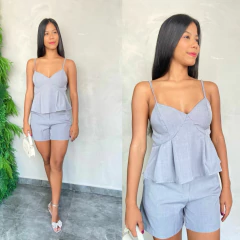 CONJUNTO CROPED BATA E SHORT -