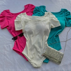 BODY CANELADO MANGA PRINCESA- U - comprar online