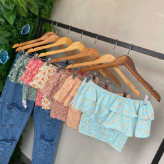 CROPPED CIGANINHA LASTEX CREPE EMTAMPADO- na internet