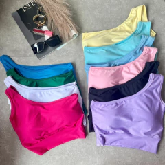 TOP CROPPED MANGA UNICA PINK- - Gringa Store